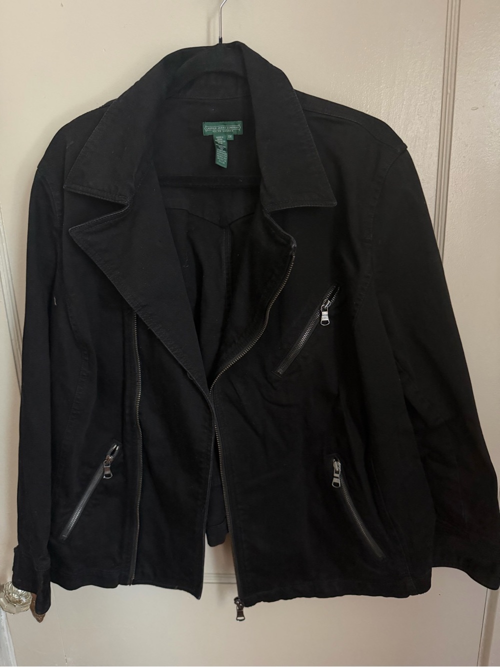 Ralph Lauren Black Lightweight Zip Shirt Jacket